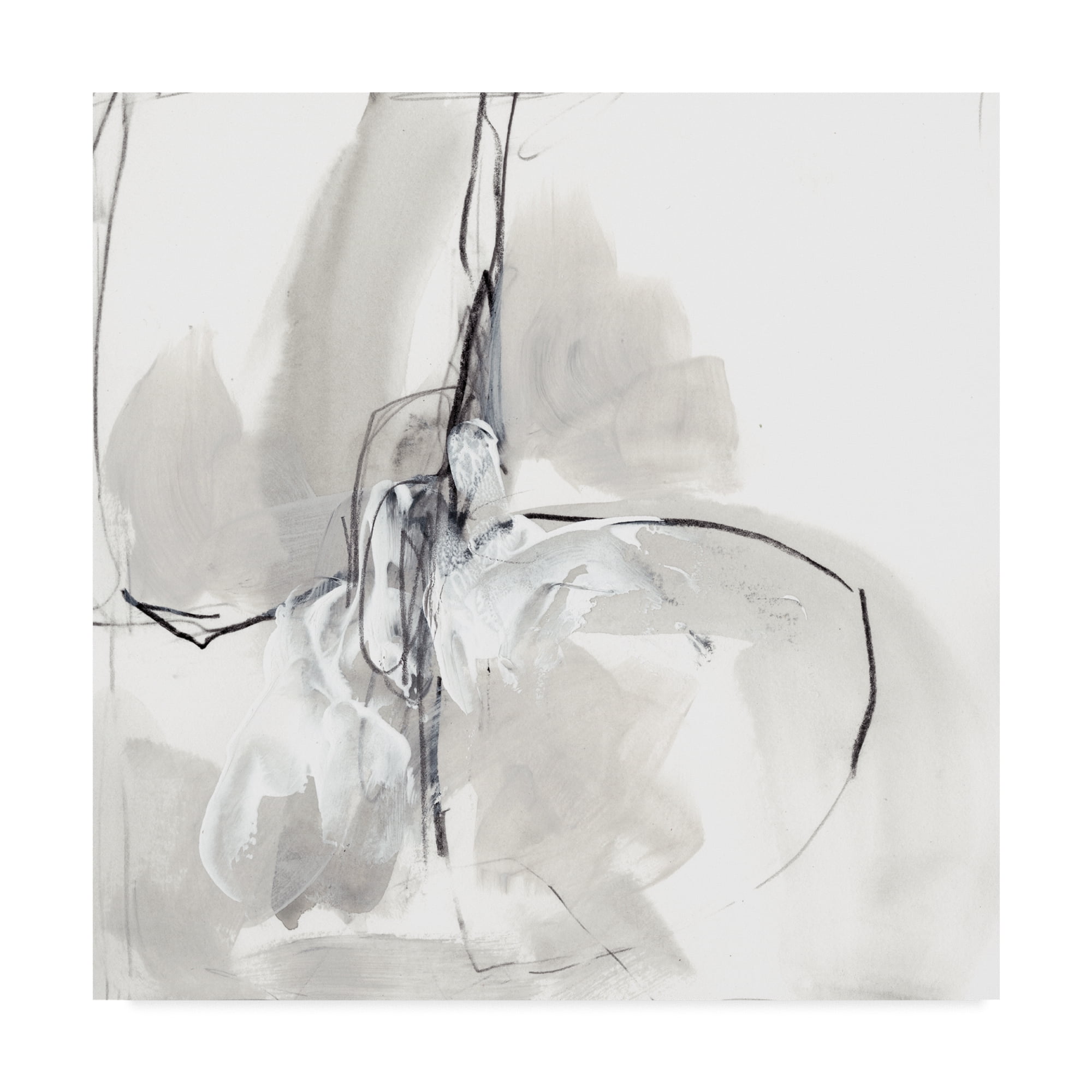 Trademark Fine Art 'Monochrome Gestures VIII' Canvas Art by June Erica Vess