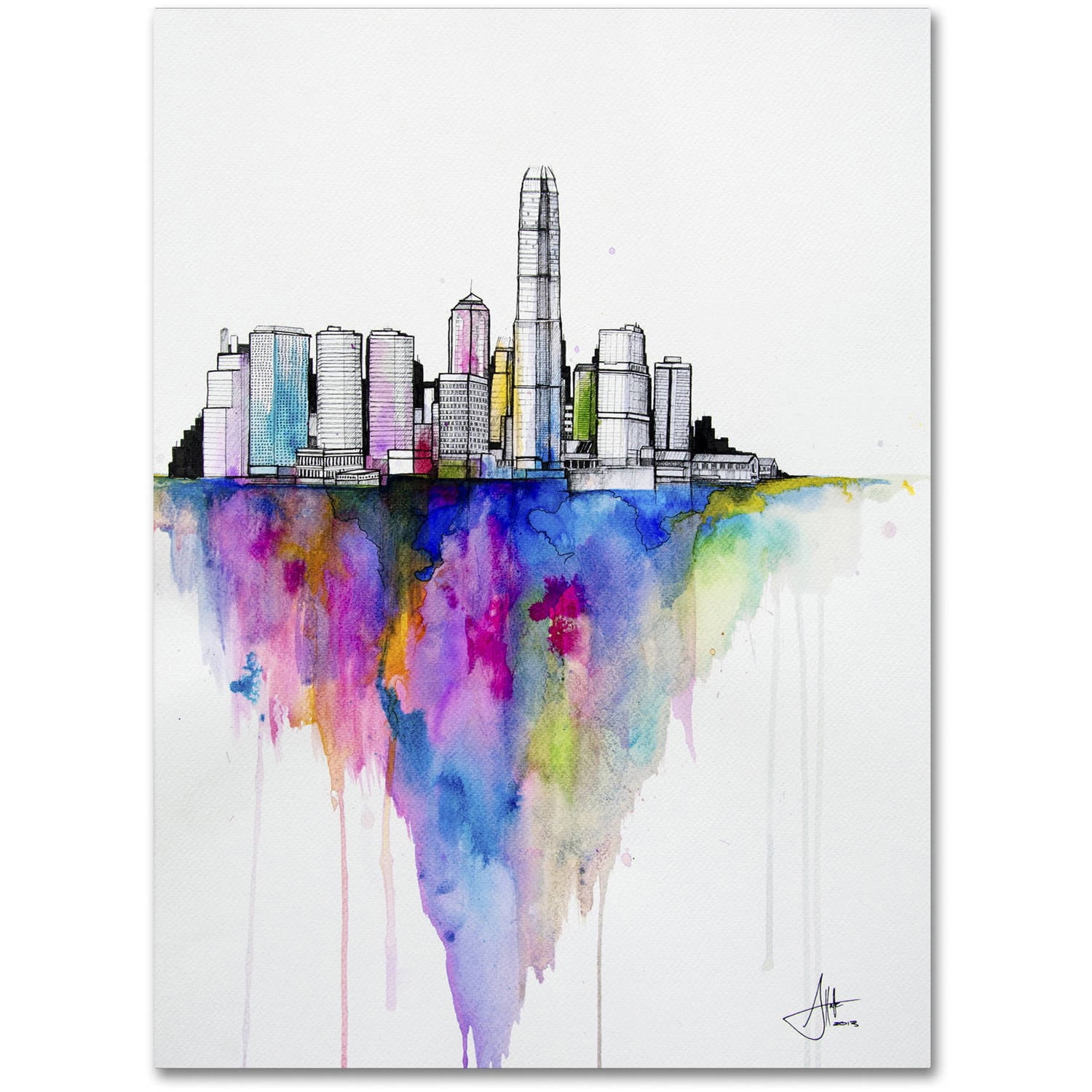 Marc Allante 'Monolith II' Canvas Art 18 x 24