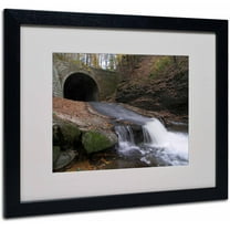 Trademark Fine Art "Monotonous Beauty" Canvas Art by Monica Fleet, White Matte, Black Frame