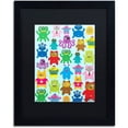 thumbnail image 1 of Trademark Fine Art "Monsters and Aliens" Canvas Art by Elizabeth Caldwell, Black Matte, Black Frame, 1 of 4