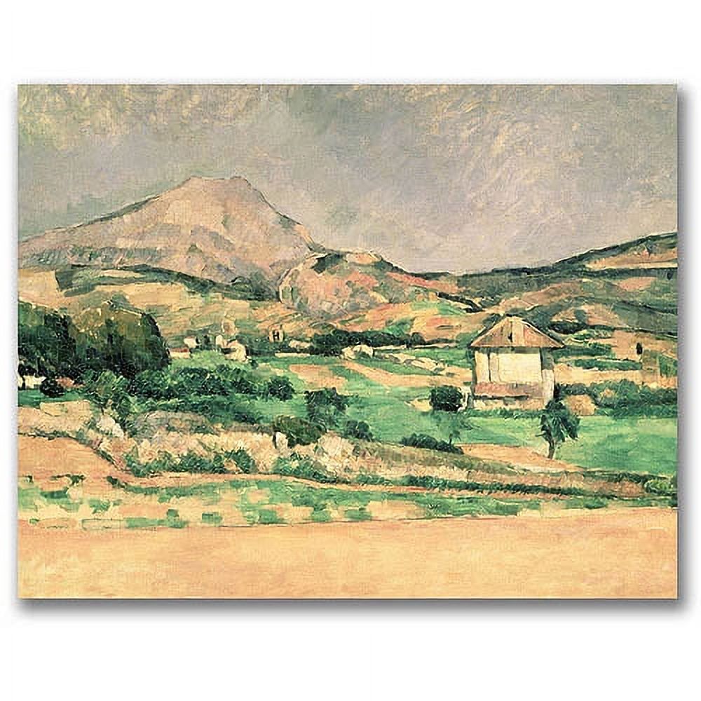 Trademark Fine Art "Montagne Sainte-Victoire, 1882-85" Canvas Wall Art by Paul Cezanne