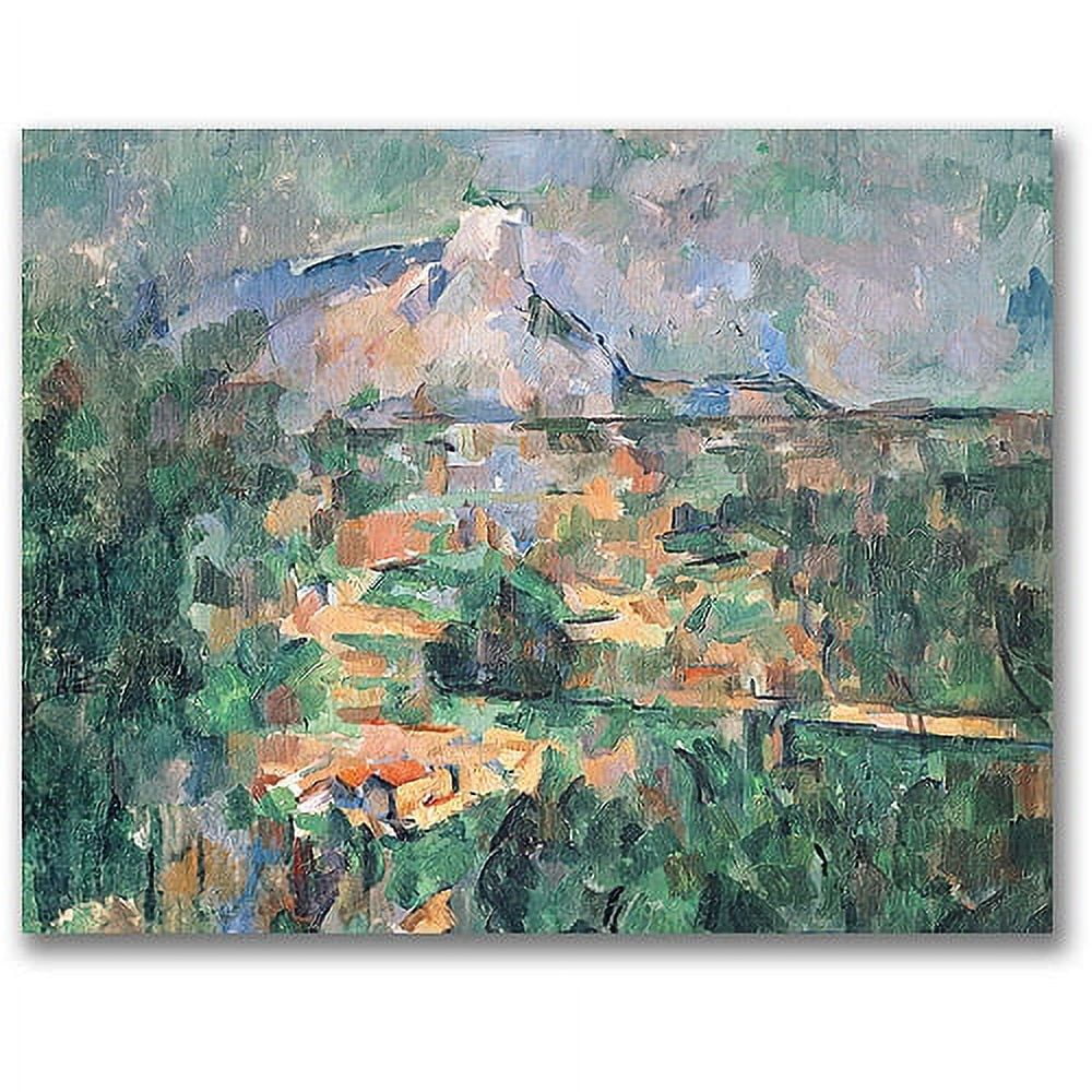 Trademark Fine Art "Montagne Sainte-Victoire" Canvas Wall Art by Paul Cezanne