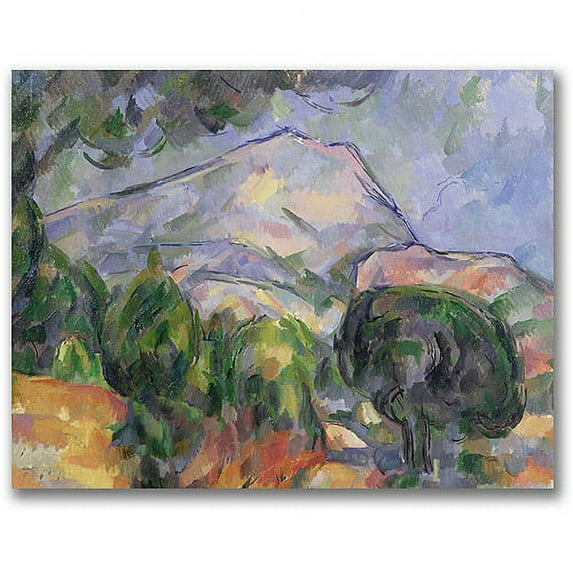 Trademark Fine Art "Montagne Sainte-Victoire II" Canvas Wall Art by Paul Cezanne