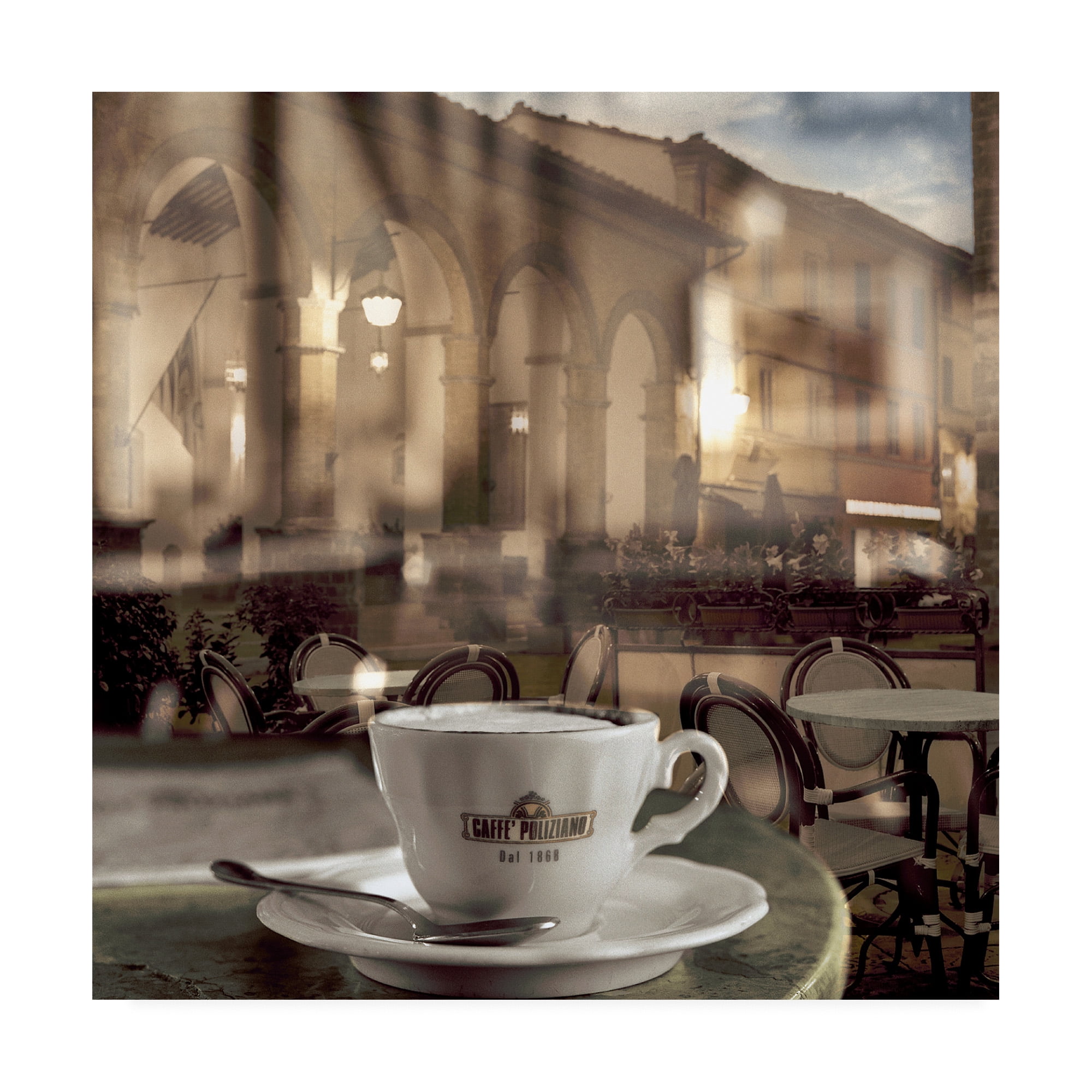 Trademark Fine Art 'Montepulciano Caffe #1' Canvas Art by Alan Blaustei