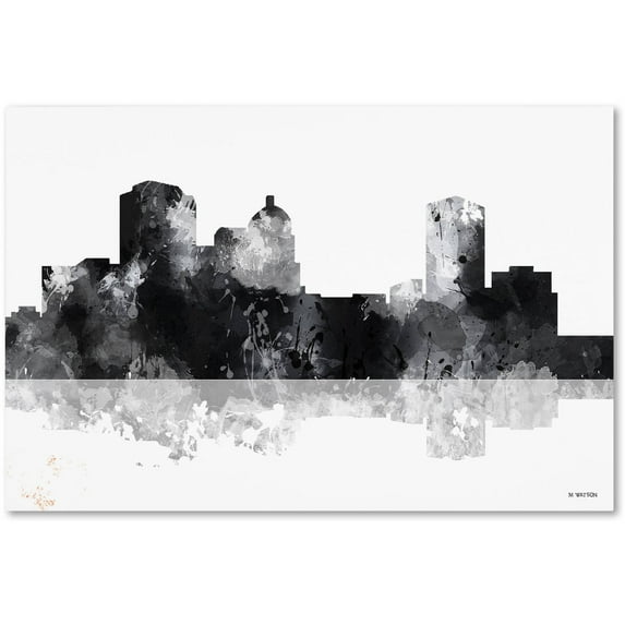 Trademark Fine Art "Montgomery Alabama Skyline BG-1" Canvas Art by Marlene Watson