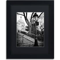 Trademark Fine Art "Montmartre France" Canvas Art by Philippe Hugonnard, Black Matte, Black Frame
