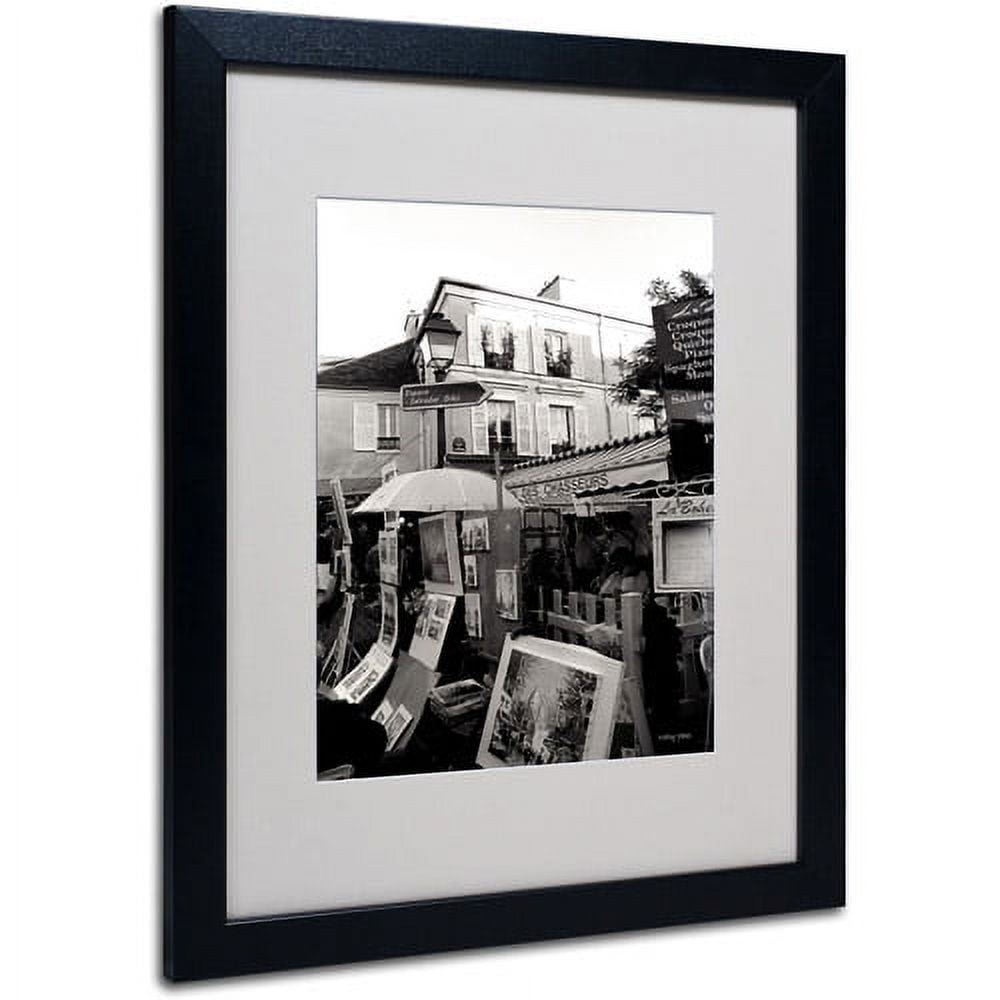 Trademark Fine Art 'Montmartre' Matted Framed Art by Kathy Yates