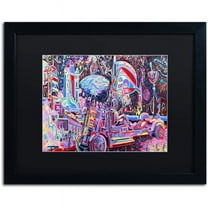 Trademark Fine Art "Moon Buggy" Canvas Art by Josh Byer, Black Matte, Black Frame