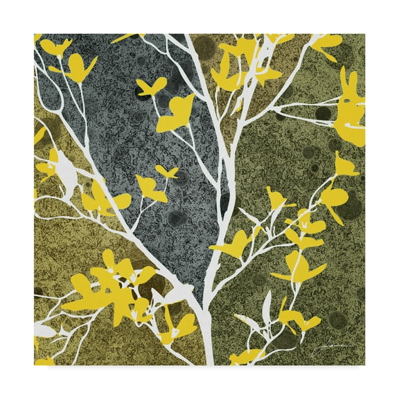 Trademark Fine Art 'Moon Flowers I' Canvas Art by James Burghardt