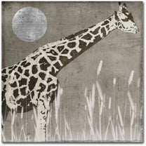 Trademark Fine Art "Moon Giraffe" Canvas Art by Color Bakery