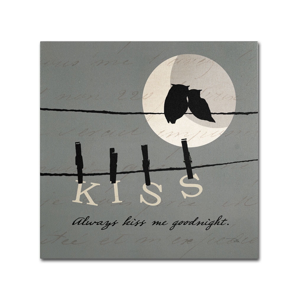 Trademark Fine Art "Moon Lovers II" Canvas Art by Pela Studio