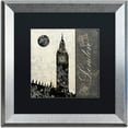 thumbnail image 1 of Trademark Fine Art "Moon Over London" Canvas Art by Color Bakery, Black Matte, Silver Frame, 1 of 1