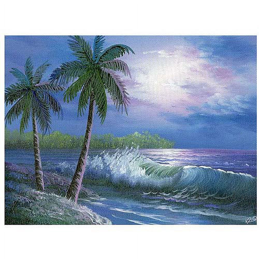 Trademark Fine Art "Moonlight in Key Largo" Canvas Art