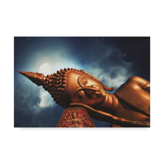 Trademark Fine Art 'Moonlit Buddha' Canvas Art by Philippe Sainte-Laudy