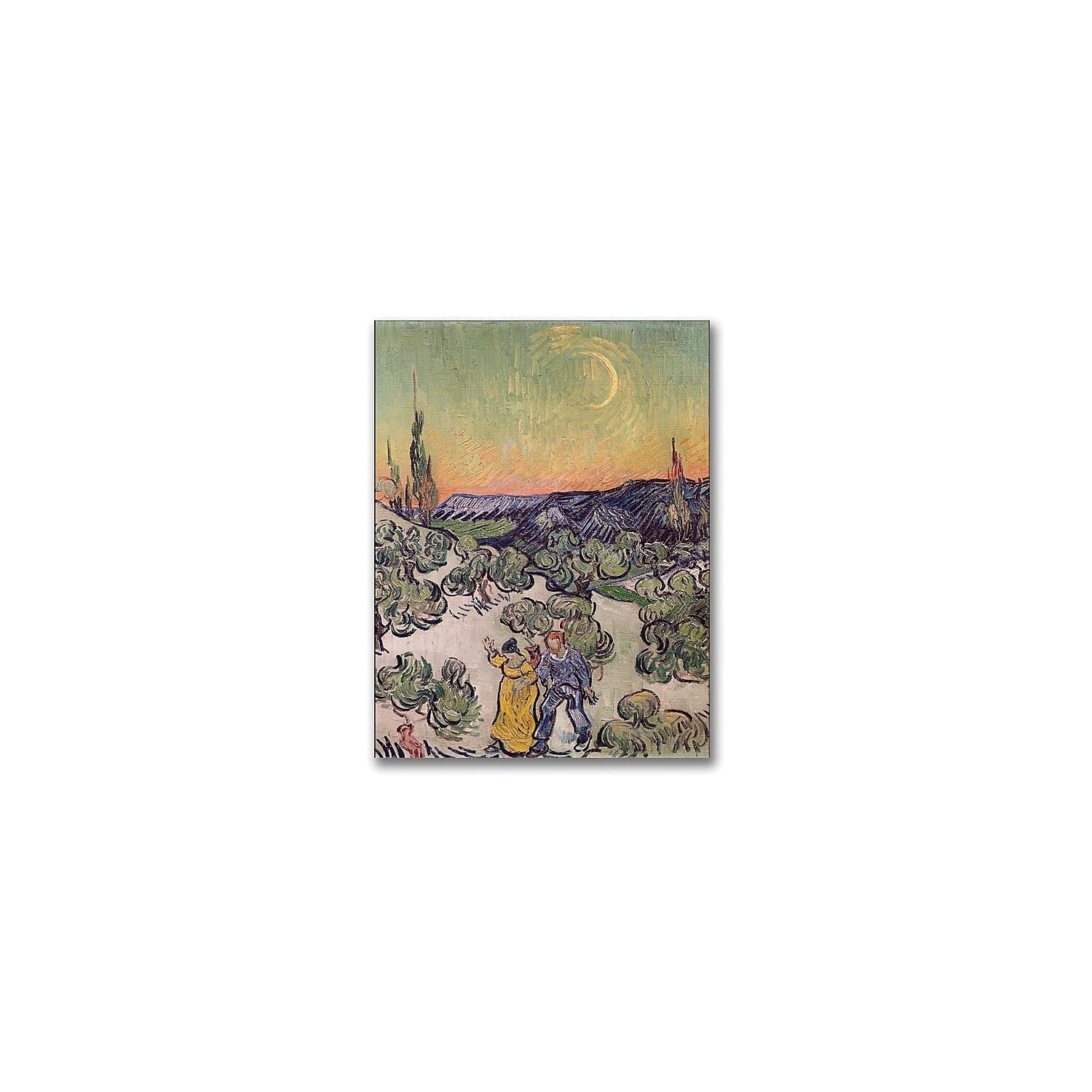 Vincent Van Gogh Moonlit Landscape Canvas Art 24" x 18"