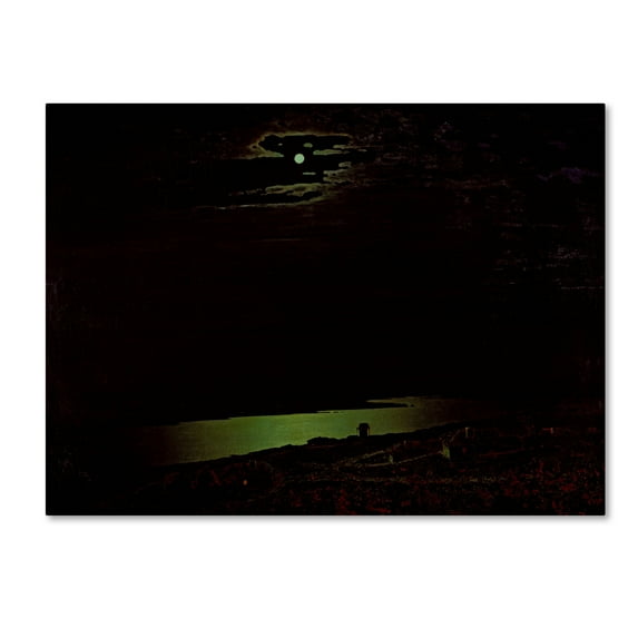 Trademark Fine Art 'Moonlit Night On The Dniepr' Canvas Art by Kuindzhi
