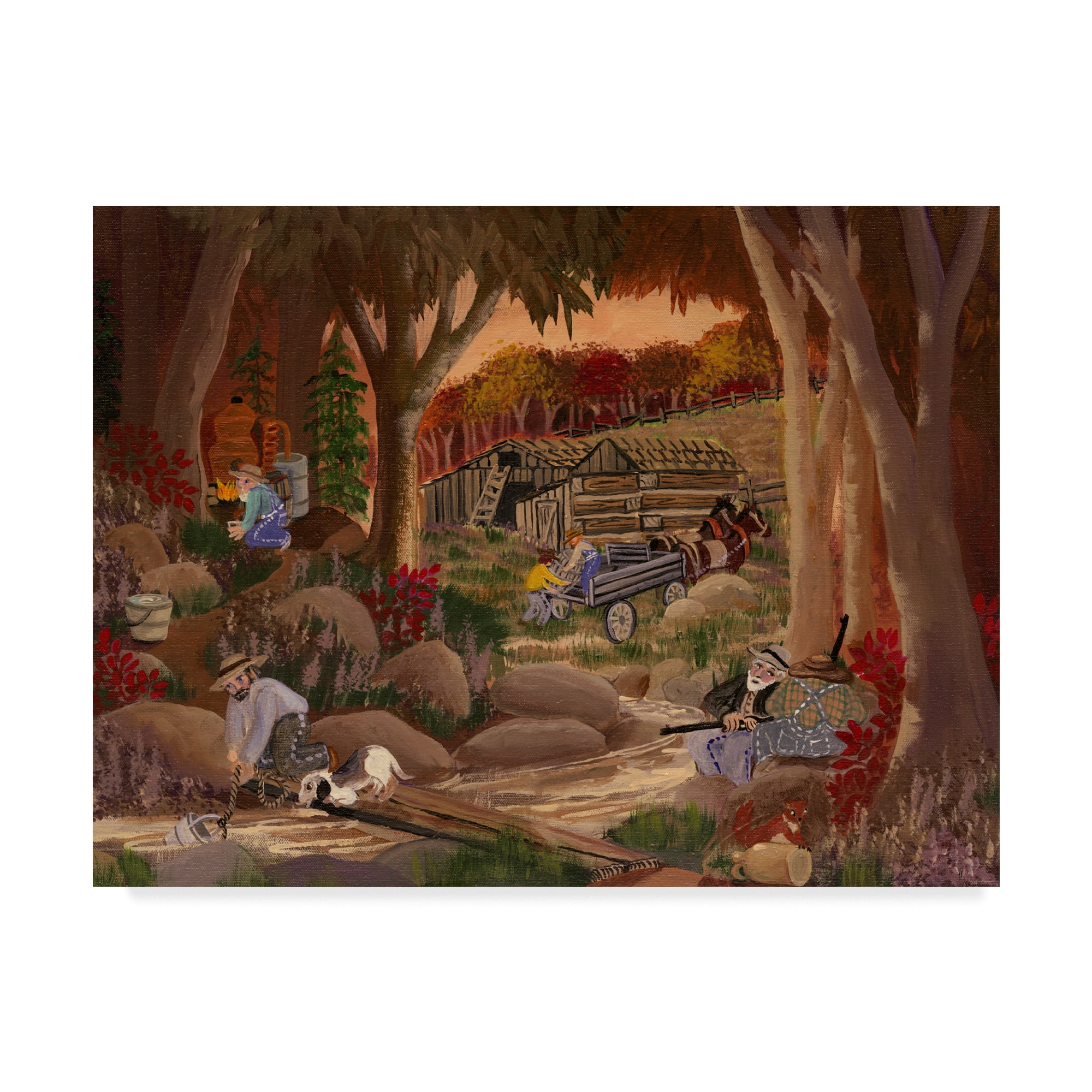 Trademark Fine Art 'Moonshiners Home Place' Canvas Art by Carol Salas