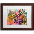 thumbnail image 1 of Trademark Fine Art "Moose" Canvas Art by Dean Russo, White Matte, Wood Frame, 1 of 4