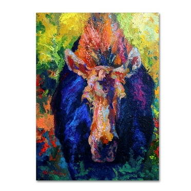 Trademark Fine Art 'Moose II 4' Canvas Art by Marion Rose