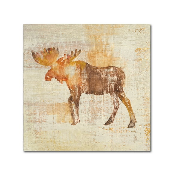 Trademark Fine Art 'Moose Study' Canvas Art by Studio Mousseau