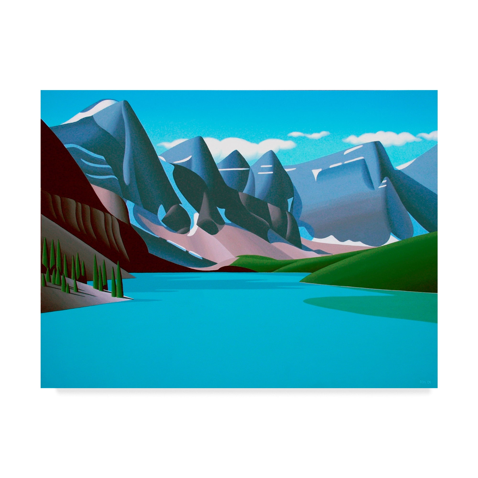 Trademark Fine Art 'Moraine Lake' Canvas Art by Ron Parker
