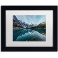 thumbnail image 1 of Trademark Fine Art 'Moraine Lake Reflection' Canvas Art by Pierre Leclerc, White Matte, Black Frame, 1 of 4