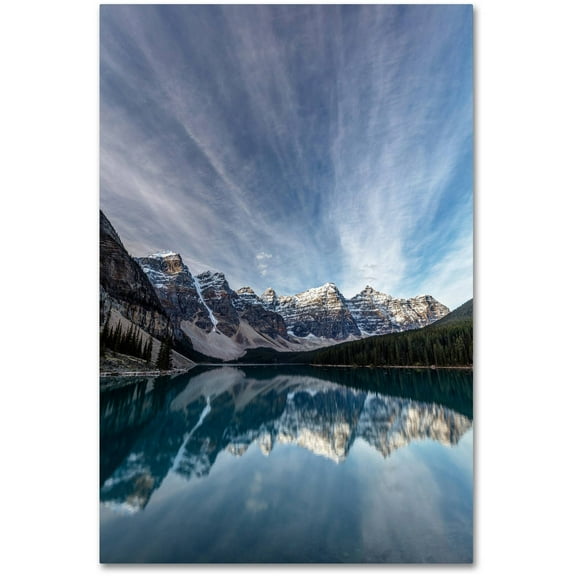 Trademark Fine Art 'Moraine Lake Sky' Canvas Art by Pierre Leclerc