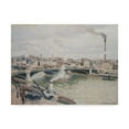 thumbnail image 1 of Trademark Fine Art 'Morning An Overcast Day Rouen' Canvas Art by Camille Pissarro, 1 of 2