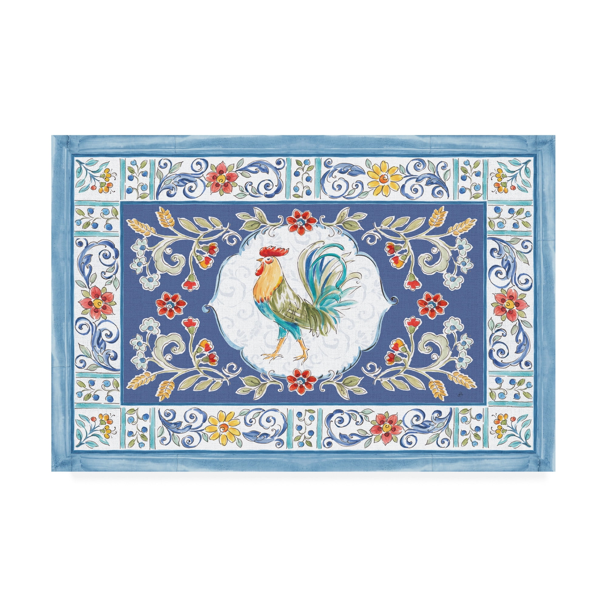 Trademark Fine Art 'Morning Bloom I Blue' Canvas Art by Daphne Brissonnet