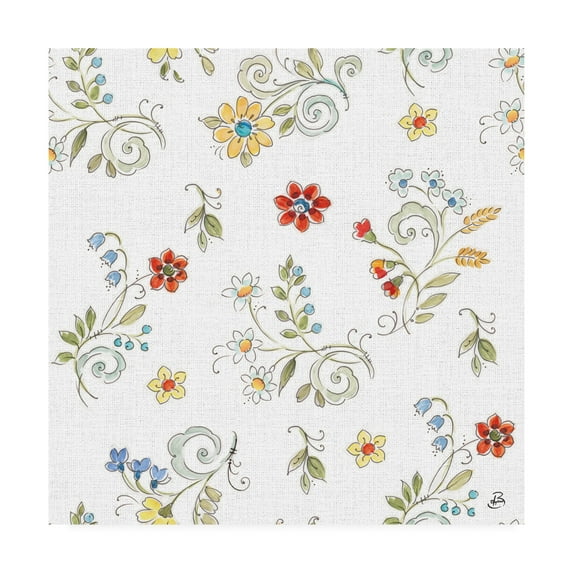 Trademark Fine Art 'Morning Bloom Pattern IIA' Canvas Art by Daphne Brissonnet