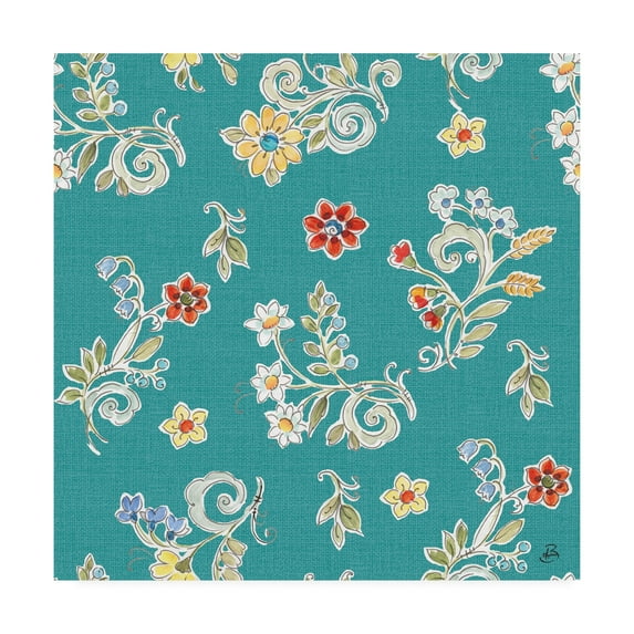 Trademark Fine Art 'Morning Bloom Pattern IIB' Canvas Art by Daphne Brissonnet