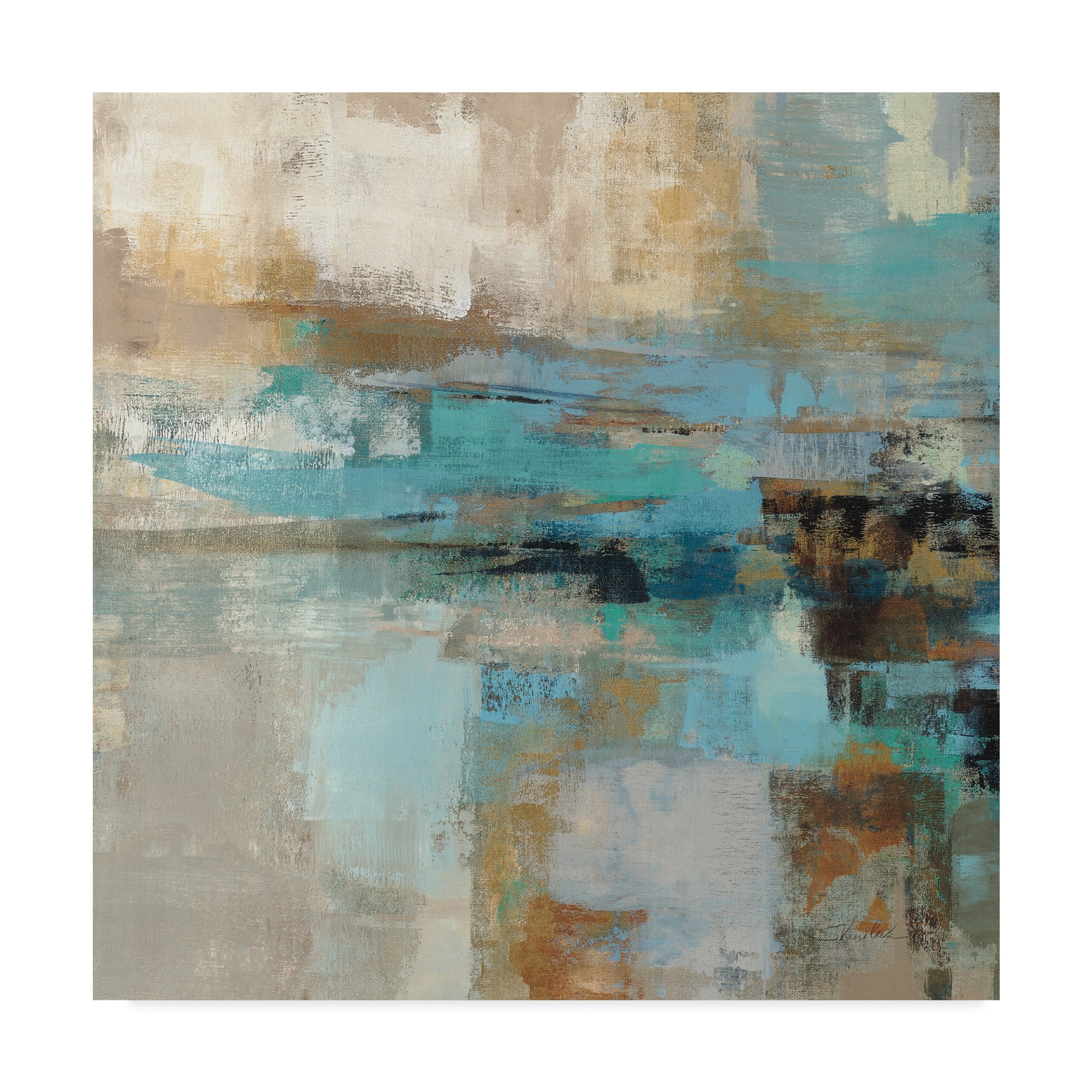 Trademark Fine Art 'Morning Fjord Square I' Canvas Art by Silvia Vassileva