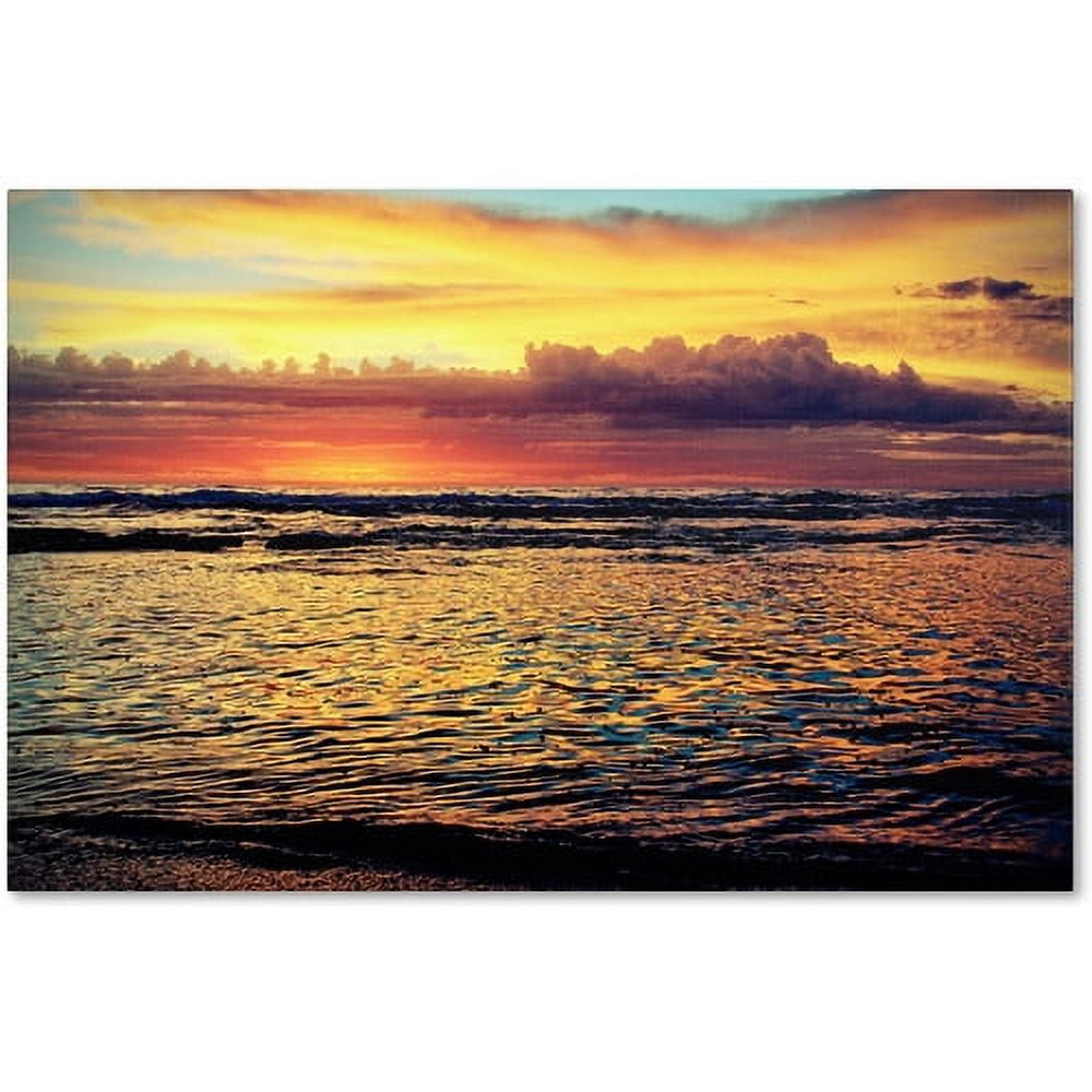 Morning Glory Sunrise Over Water Canvas Art, 12" x 19"