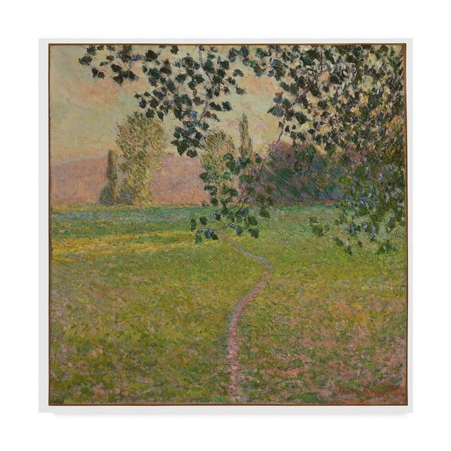 Trademark Fine Art 'Morning Landscape, 1888' Canvas Art by Claude Monet