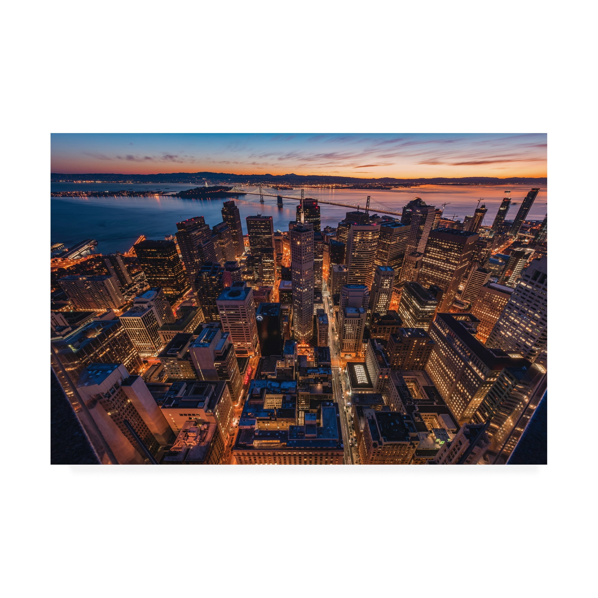 Trademark Fine Art 'Morning Look Down San Francisco' Canvas Art by Bruce Gett