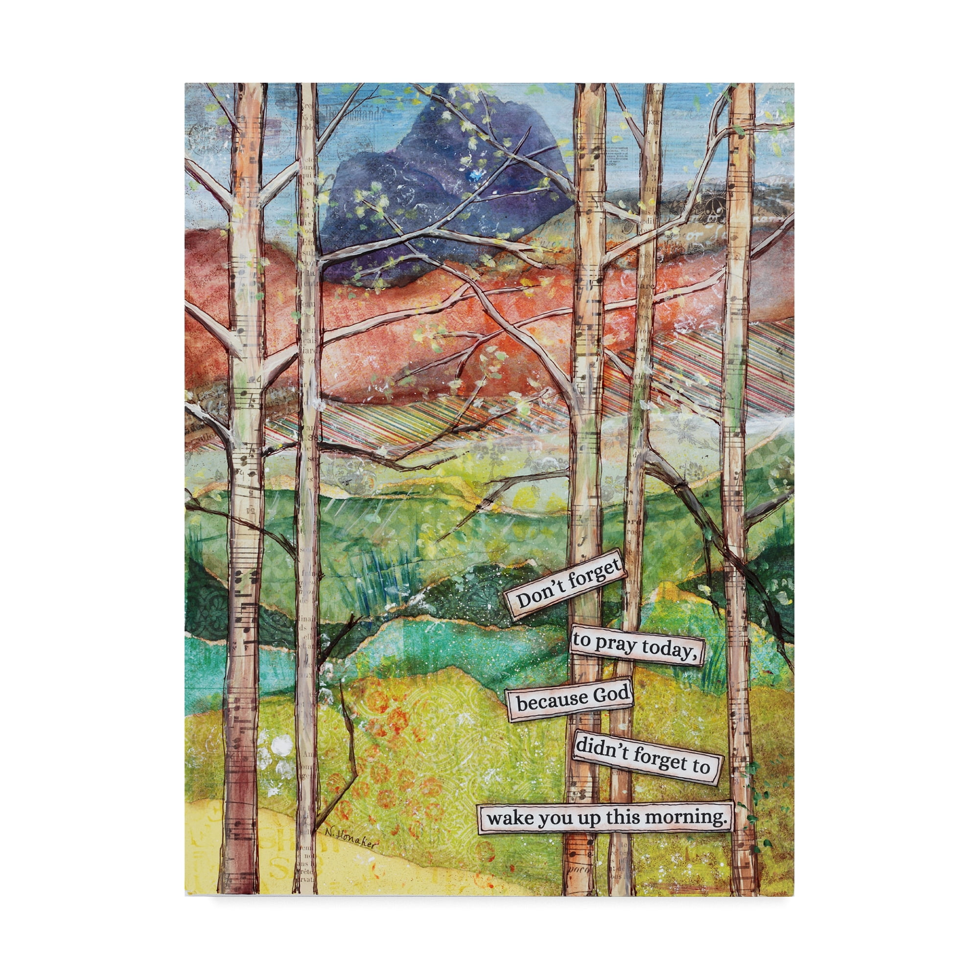 Trademark Fine Art 'Morning Prayer' Canvas Art by Let Your Art Soar