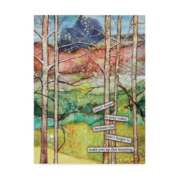 Trademark Fine Art 'Morning Prayer' Canvas Art by Let Your Art Soar