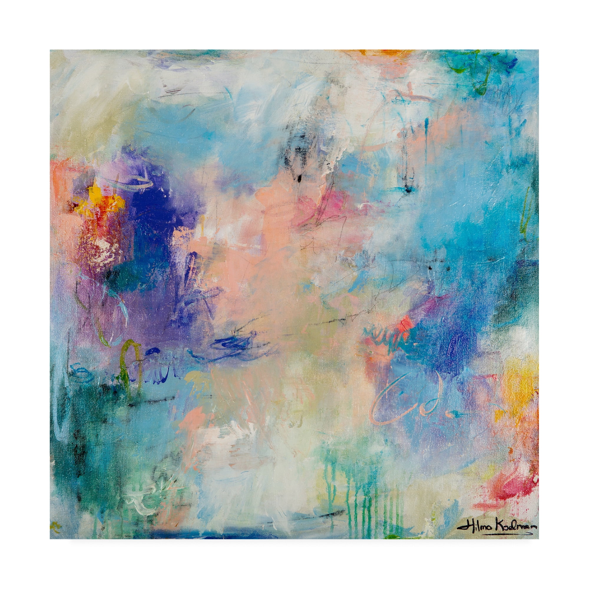 Trademark Fine Art 'Morning Reflections Abstract' Canvas Art by Hilma Koelma