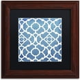 thumbnail image 1 of Trademark Fine Art "Moroccan Blues III" Canvas Art by Color Bakery Black Matte, Wood Frame, 1 of 1