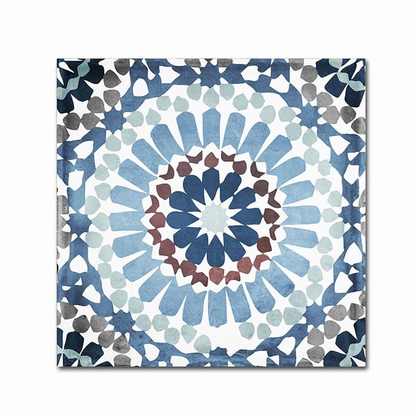 Color Bakery 'Moroccan Blues IV' Canvas Wall Art 14 x 14