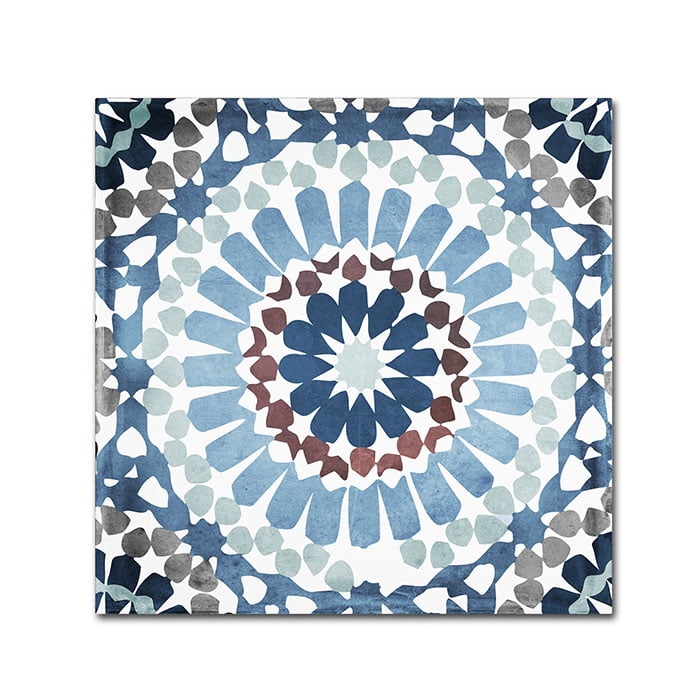 Trademark Fine Art "Moroccan Blues IV" Canvas Art by Color Bakery