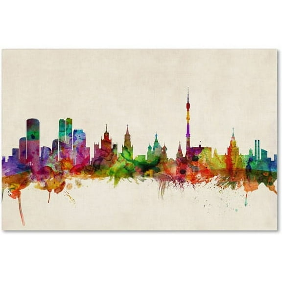 Trademark Fine Art "Moscow Russia" Canvas Art by Michael Tompsett