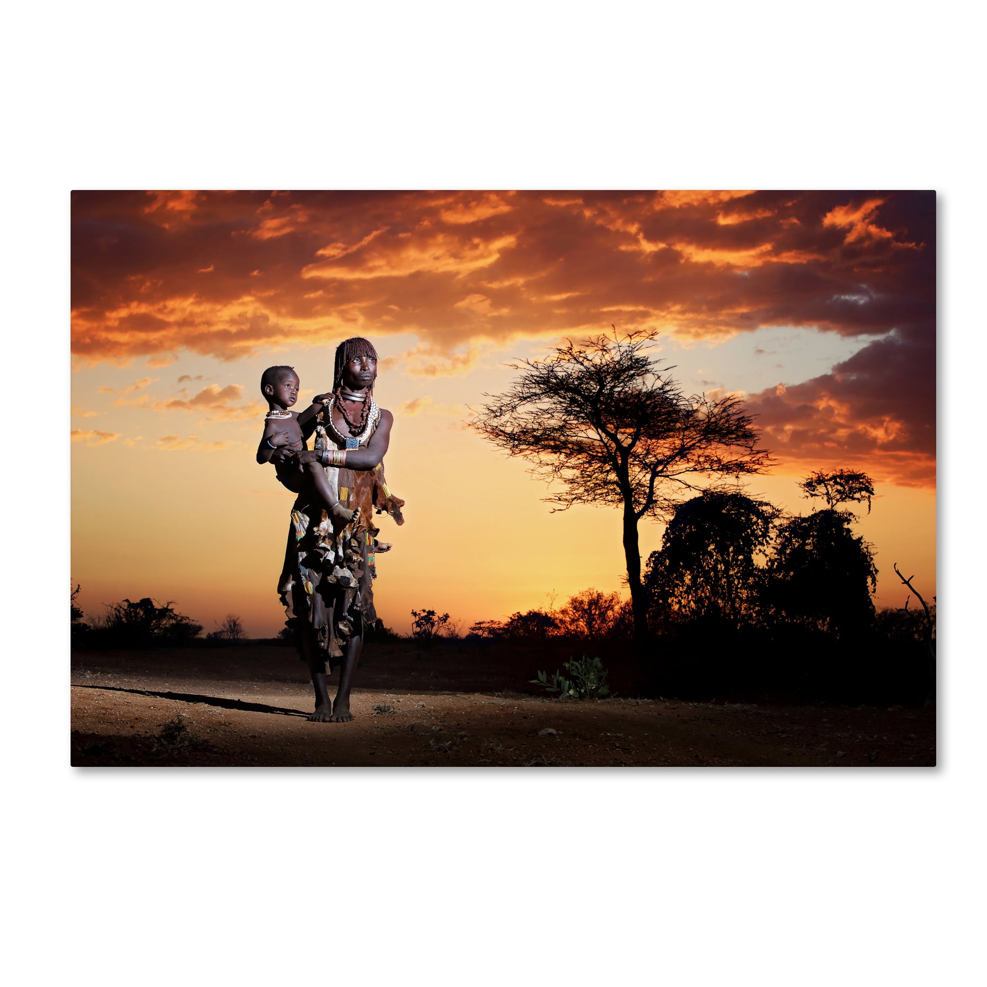 Trademark Fine Art 'Mother And Child' Canvas Art by Vedran Vidak