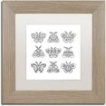 thumbnail image 1 of Trademark Fine Art "Moths" Canvas Art by Filippo Cardu, White Matte, Birch Frame, 1 of 1