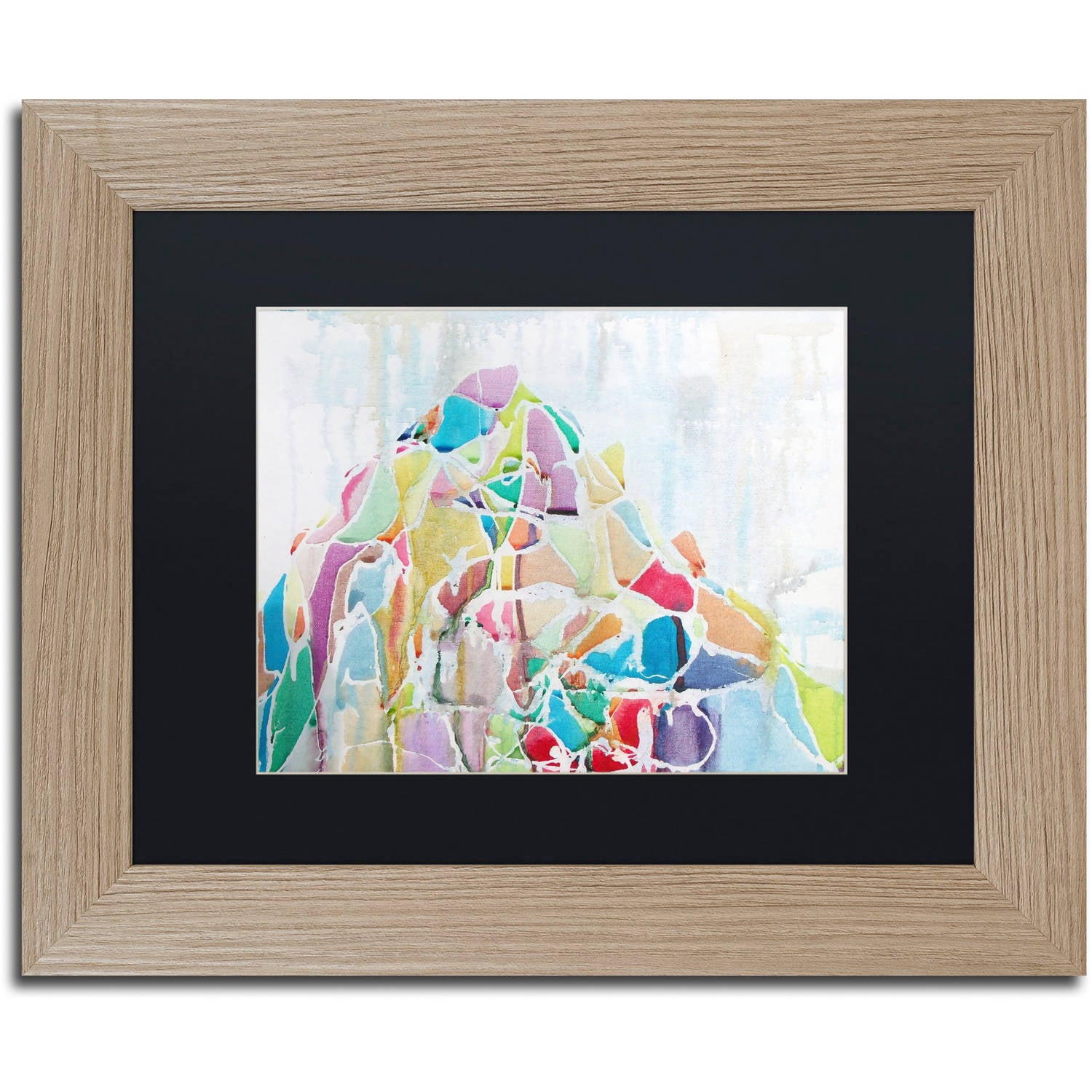 Trademark Fine Art "Mount Blackburn" Canvas Art by Lauren Moss Black Matte, Birch Frame