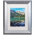 thumbnail image 1 of Trademark Fine Art 'Mount Huber Reflection' Canvas Art by Pierre Leclerc, White Matte, Silver Frame, 1 of 1