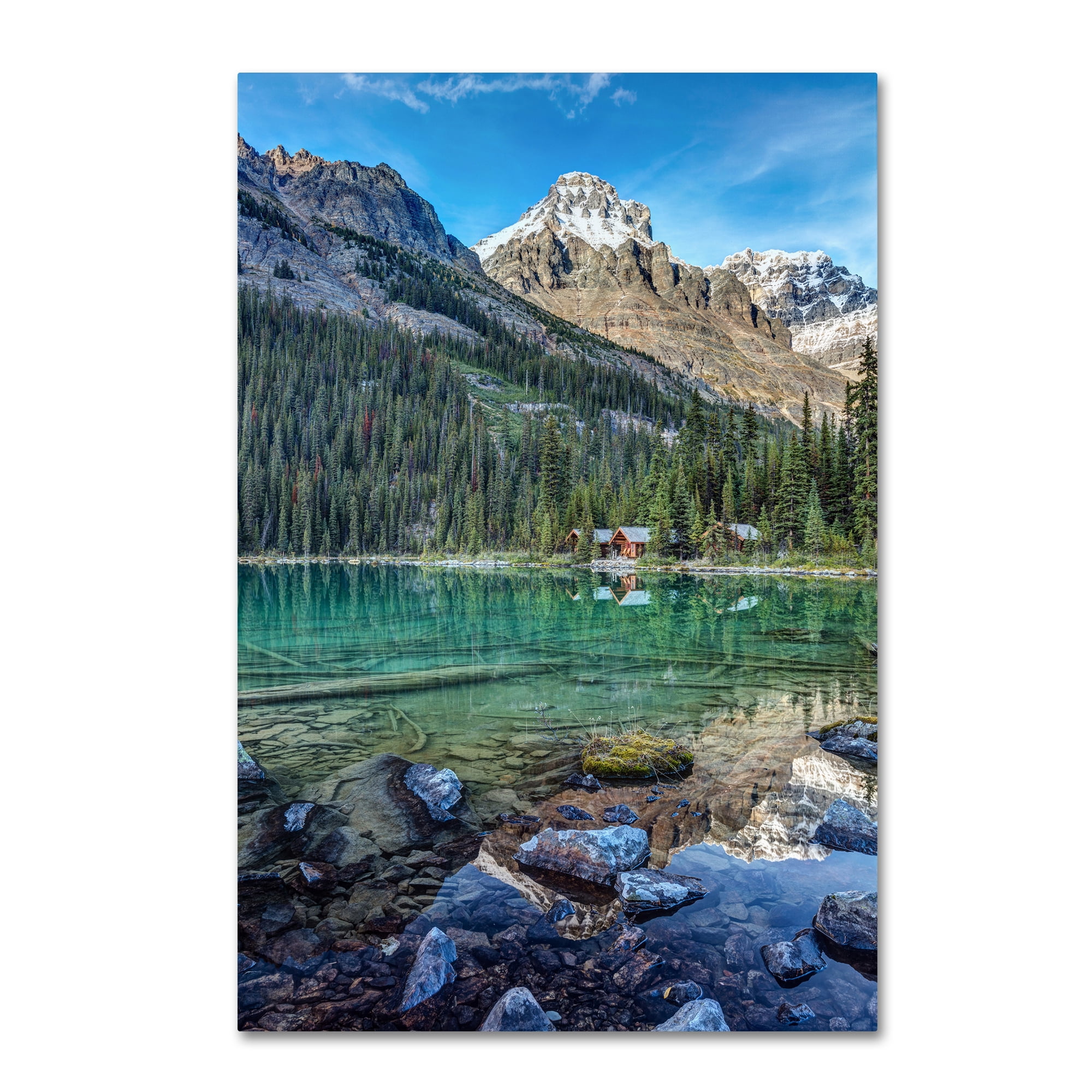 Trademark Fine Art 'Mount Huber Reflection' Canvas Art by Pierre Leclerc