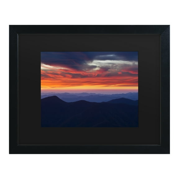 Trademark Fine Art 'Mount Mitchell Sunset' Canvas Art by Pierre Leclerc