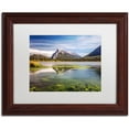 thumbnail image 1 of Trademark Fine Art 'Mount Rundle Banff' Canvas Art by Pierre Leclerc, White Matte, Wood Frame, 1 of 1
