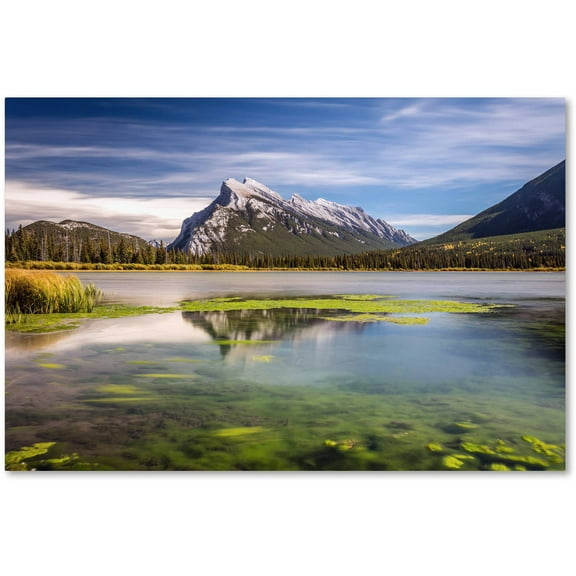Trademark Fine Art 'Mount Rundle Banff' Canvas Art by Pierre Leclerc